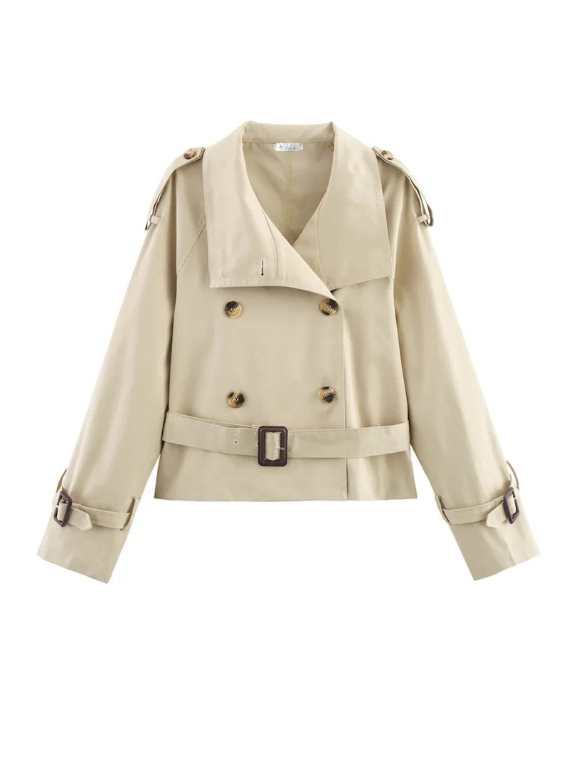 CROPPED TRENCHCOAT