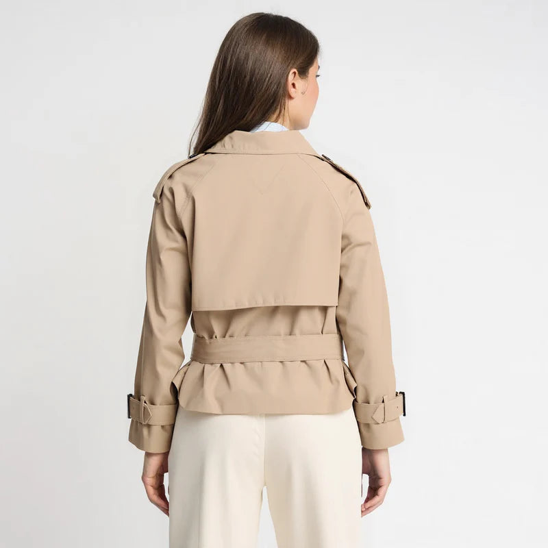 CROPPED TRENCHCOAT